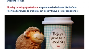 Poniedziałek już tu jest! :O